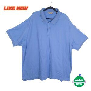 Roundtree & Yorke Gold Label Polo Shirt 4XB Light Blue Pima Cotton Casual